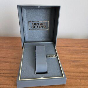 Vintage SEIKO Watch (Box Only) Plastic Gray